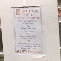Omelette bar with vegan options shown   at Disneyland - Storytellers Cafe in Anaheim