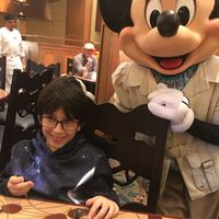 Minnie Mouse  at Disneyland - Storytellers Cafe in Anaheim