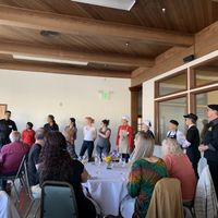 Student chefs after pop up dinner at Living Light Culinary in Fort Bragg