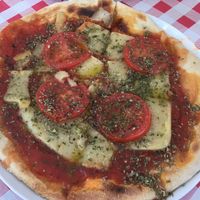 Pizza margarita vegana  at Krsna Cuisine in San Vicente Del Raspeig