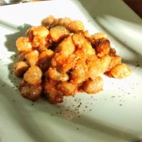 Gnocchi with seitan ragout at Bio e Te in Siena