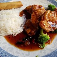 General Tso Seitan and Spring Roll at Chengdu Center City 成都 in Philadelphia