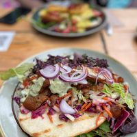 Seitan kebab  at Bonobo Cafe in Aberdeen
