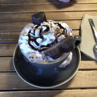 deluxe hot chocolate  at Bonobo Cafe in Aberdeen