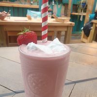 Strawberry Shortcake Milkshake at Bonobo Cafe in Aberdeen