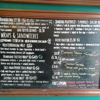Daytime menu at Bonobo Cafe in Aberdeen