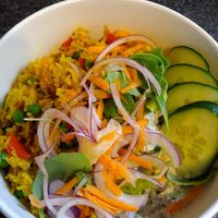 Vegan Kedgeree at Bonobo Cafe in Aberdeen
