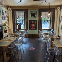 Interior at Cinnamon Cafe in Fredericton