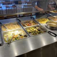 Vegan buffet  at Pine Forest Garden in Houston