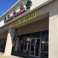 great cooked veggie Buffett at Pine Forest Garden in Houston