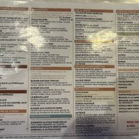 Menu en frances  at Copper Branch - Mont-Royal in Montreal