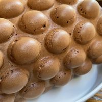 Chocolate bubble waffle  at LN Fortunate Coffee in Hong Kong Island