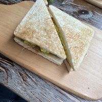 Scrambled bean curd & tomato sandwich plus avocado   at LN Fortunate Coffee in Hong Kong Island