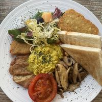 Breakfast plate  at LN Fortunate Coffee in Hong Kong Island