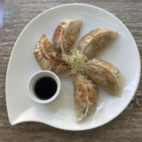 Dumplings - made at the restaurant   at LN Fortunate Coffee in Hong Kong Island
