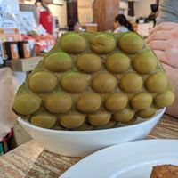 Matcha bubble waffle at LN Fortunate Coffee in Hong Kong Island
