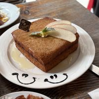 French toast with Apple and cinnamon   at LN Fortunate Coffee in Hong Kong Island