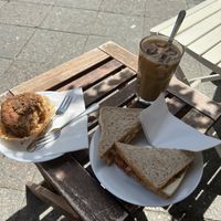 All we had for breakfast  at Queen of Muffins - Pohlstrasse in Berlin