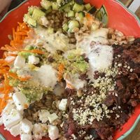 Buddha bowl (all vegan) at Under the Mango Tree in Miami Beach