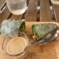 Rainbow rolls at Under the Mango Tree in Miami Beach