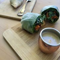 Spring roll and Samosa 🙏🏽❤️ at Under the Mango Tree in Miami Beach
