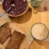 acai bowl / veggie melt / lattes   at Under the Mango Tree in Miami Beach