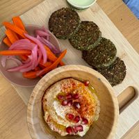 Falafels with homemade hummus at Under the Mango Tree in Miami Beach