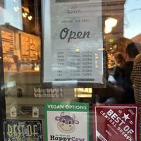 Happy Cow sticker!  at Bonta Natural Artisan Gelato in Bend