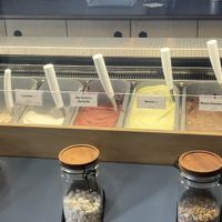 Ice creams. Look for ‘(V)’ for vegan options  at Bonta Natural Artisan Gelato in Bend