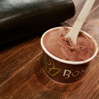 Vegan chocolate gelato at Bonta Natural Artisan Gelato in Bend