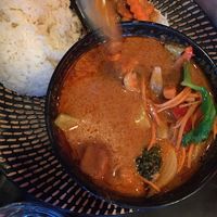 Massamum curry with veggies at King Tiger in Franz Josef
