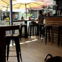 indoors and out at Slow Cuts in Arrowtown