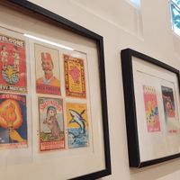 Decoration at Thenga Cafe in London