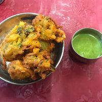 Side of Pakoras at Thenga Cafe in London