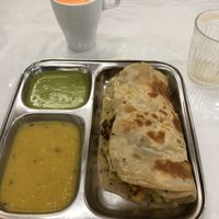 Stuffed Paratha  at Thenga Cafe in London