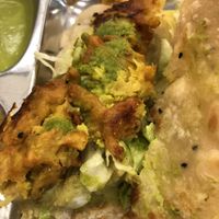 Delicious stuffed Paratha  at Thenga Cafe in London