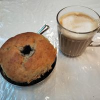 Blueberry & banana muffin at Thenga Cafe in London