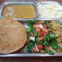 Indian thali at Thenga Cafe in London