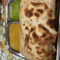 Stuffed paratha   at Thenga Cafe in London