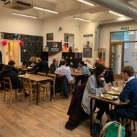 Chilled out cafe at Thenga Cafe in London