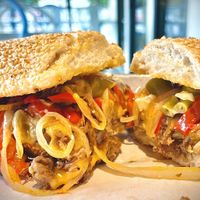 Philly Shroomsteak , seasonal it will not be there for long.   at Mendocino Farms in Sherman Oaks