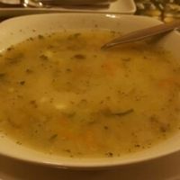 Our bean soup  at La Casa Verde in Lima