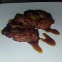 fried banana dessert at La Casa Verde in Lima