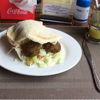 falafel sandwich at Falafel Sihanoukville in Sihanoukville
