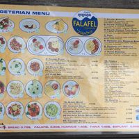 Menu (10/2017) at Falafel Sihanoukville in Sihanoukville