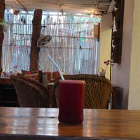 Rainbow juice at Zest in Palolem