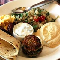 Meze plate at Zest in Palolem
