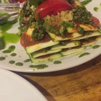 raw lasagna  at Zest in Palolem