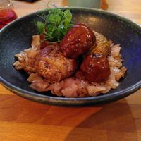 Braised Jerusalem artichoke with Bavarian cabbage at Zwei und Zwanzig in Geisenheim