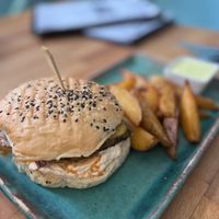 Spicy Tempeh Burger  at Zwei und Zwanzig in Geisenheim